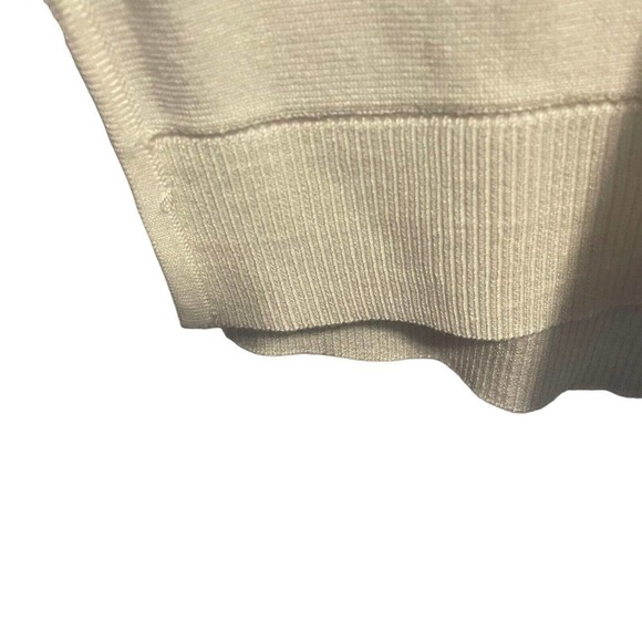 Joan Vass Relaxed Fit Cowl Neck Pullover Sweater White Slouchy Size S New - Picture 10 of 13